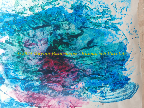 MB0021 - Bild ohne Titel -Acryl auf Transparentpapier