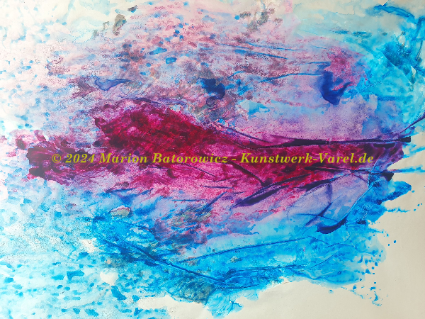 mabato0022 - Bild ohne Titel - Acryl auf Transparentpapier